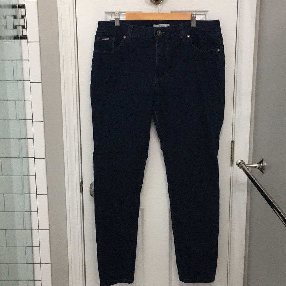 Skinny blue jeans size 14